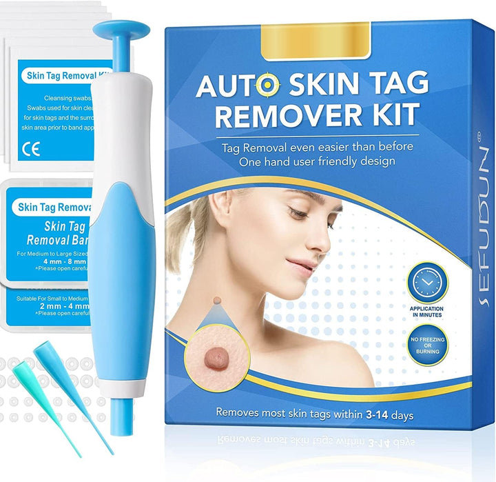 Unisex At-Home Skin Tag & Imperfection Remover Kit for smooth, blemish-free skin. Easy wart removal tool.