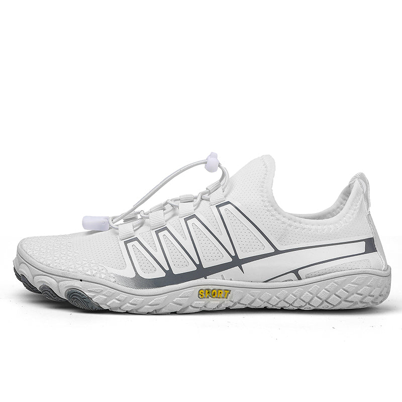 Lightweight flexible barefoot shoes for running, training, and outdoor activities. Unisex design.