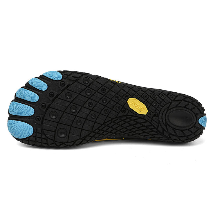 Durable minimalist running shoes. Flexible sole, breathable material. Unisex comfort for any workout.
