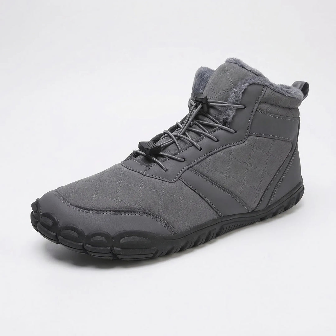 Barefoot winter boots for snowy conditions, unisex design, excellent for outdoor adventures & cold hikes.