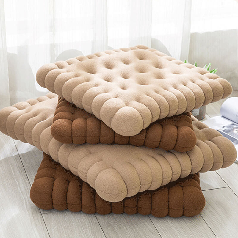 Plush biscuit dog bed, quilted for durability and pet relaxation