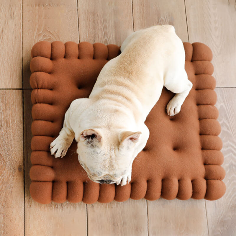 Easy-clean biscuit dog bed, quilted design from quality pet supplies