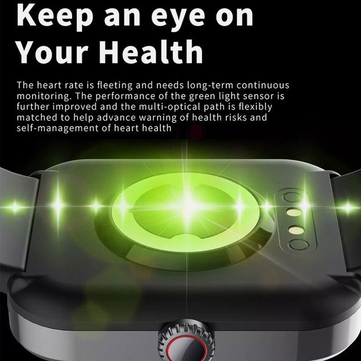 Black & pink GlucoWatch smartwatches side-by-side, unisex glucose trackers and health monitors for everyone.