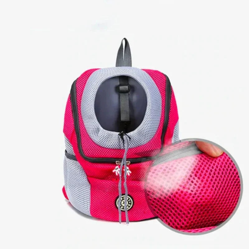 Comfortable outdoor dog gear, a travel dog backpack in a neutral color, suitable for both men and women.