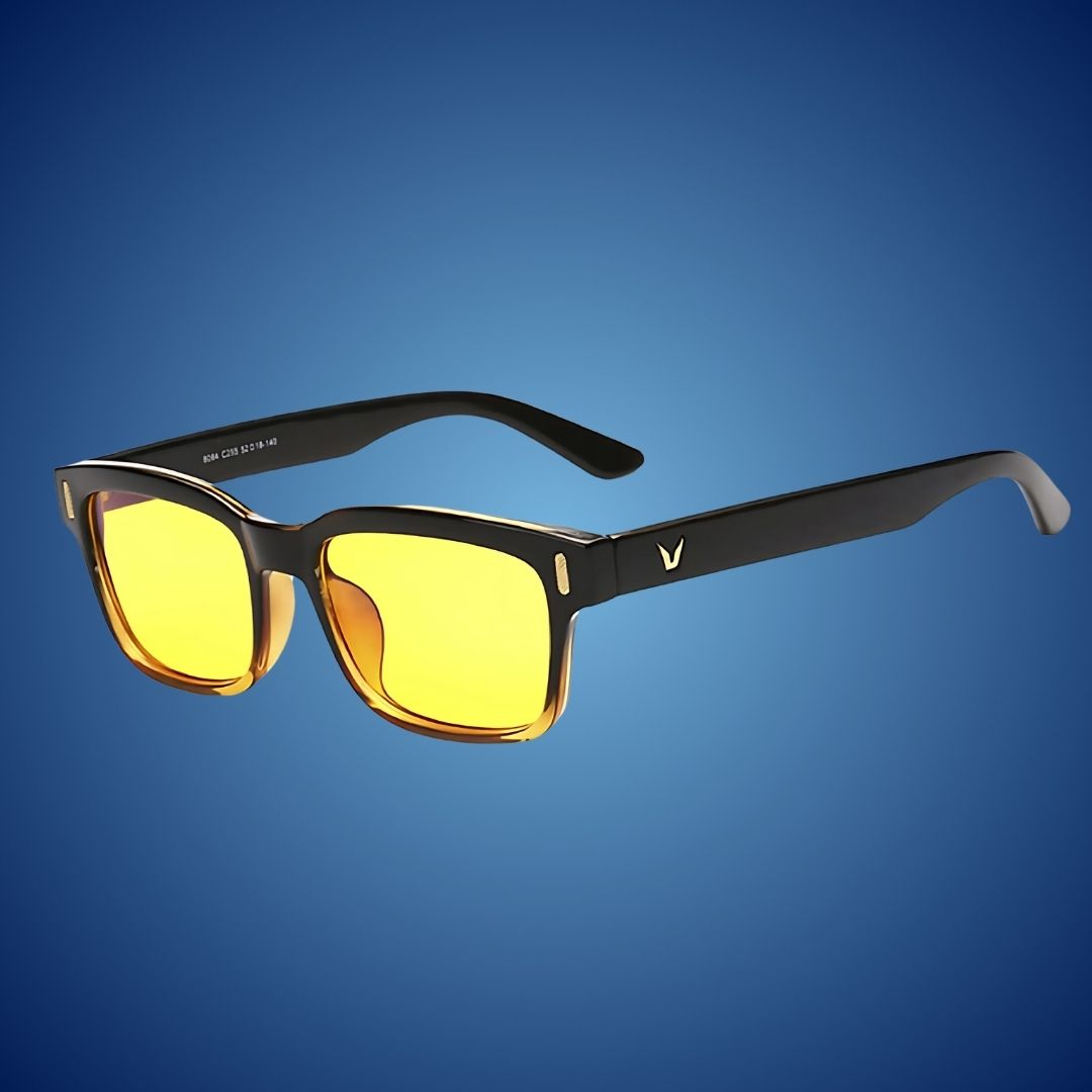 Comfort-fit unisex blue light glasses. Ideal for computer work, anti-fatigue & UV protection.