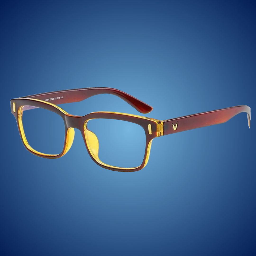 Modern unisex blue light blocking glasses. Reduce digital eye strain, promote healthier sleep.