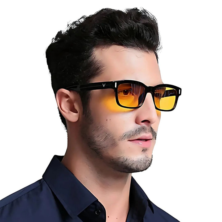 Stylish computer eyewear: unisex blue light blocking glasses for digital eye strain prevention.