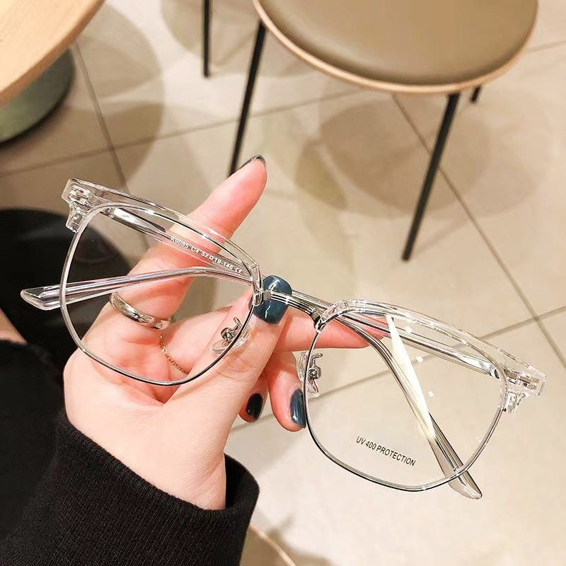 Blue light blocking eyewear, unisex, sleek design for digital screen protection.