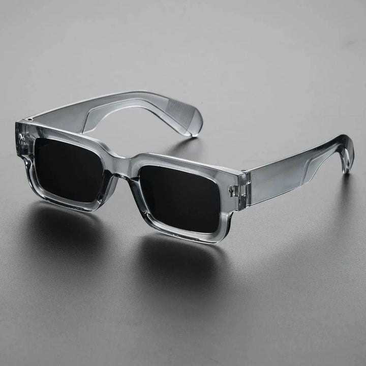 Unisex bold rectangular sunglasses, a stylish fashion accessory offering UV protection for eyes.
