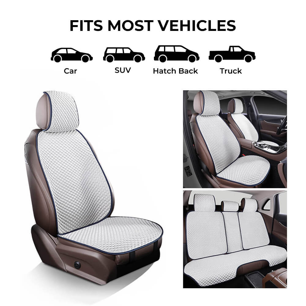 Pet friendly car seat cover, breathable and anti-slip, keeps car seats clean and protected.
