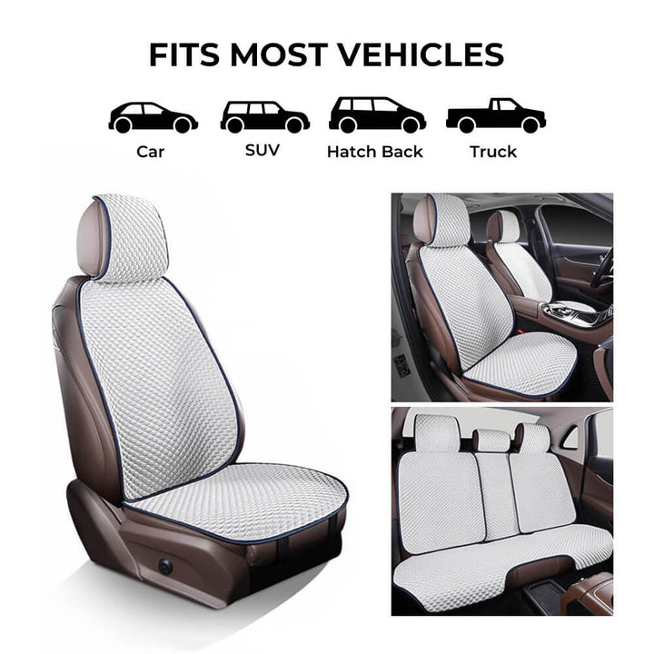Pet friendly car seat cover, breathable and anti-slip, keeps car seats clean and protected.