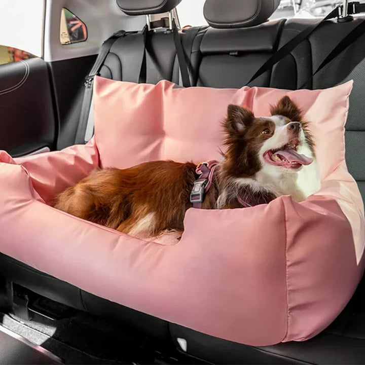 Washable cotton pet car seat carrier, featuring a breathable design for comfortable dog safety