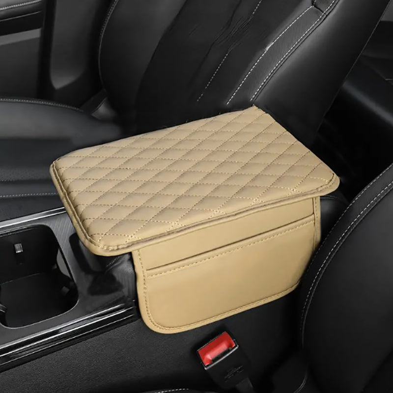 Stylish unisex car armrest cover, soft padding enhances driving comfort for any vehicle.