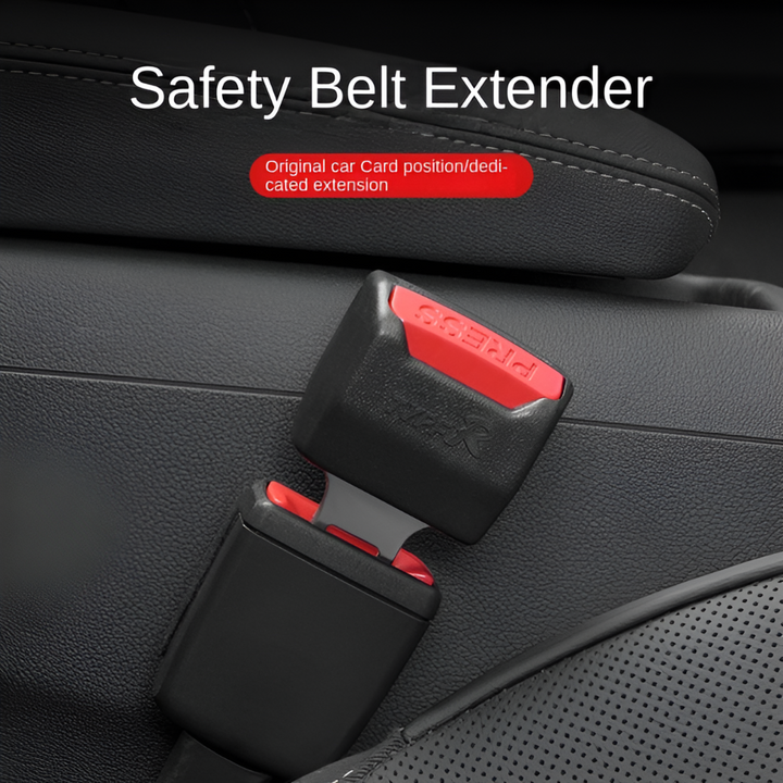 Unisex car seat belt extender for enhanced comfort & auto safety. Universal fit vehicle accessory.