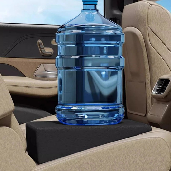 Soft memory foam car cushion enhances driving comfort, posture, and vehicle seat height.