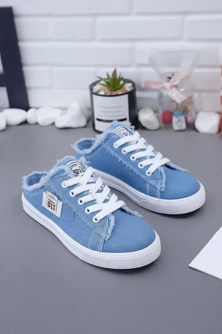 Unisex high-top casual lace-up sneakers, offering breathable comfort & durable support for daily activity.