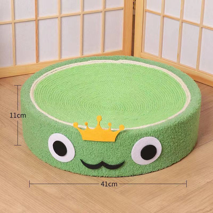 Sisal cat bed and scratch board, a versatile and cozy retreat for playful or resting pets