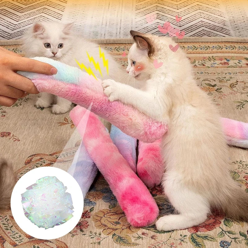 Durable unisex cat toy with catnip, perfect for pouncing and playful pet enrichment