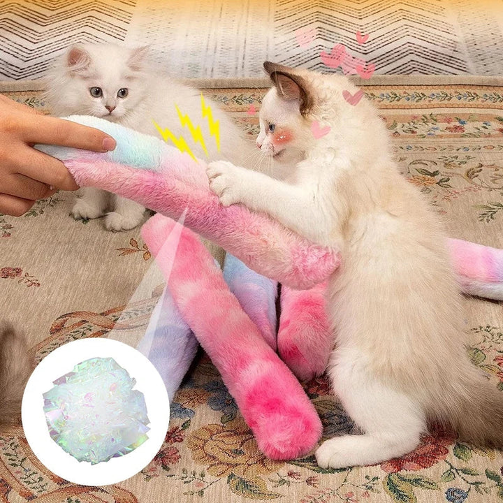Durable unisex cat toy with catnip, perfect for pouncing and playful pet enrichment