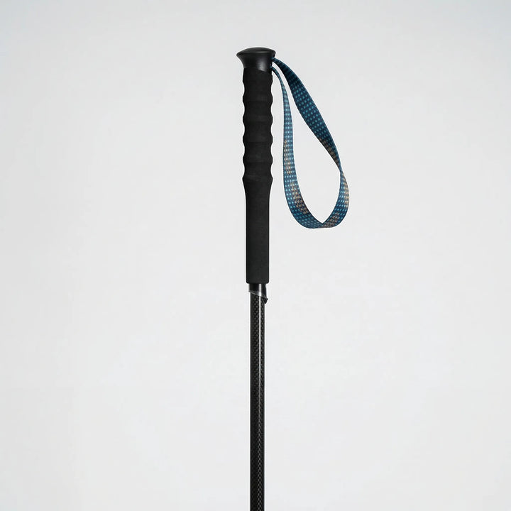 High-performance carbon fiber trekking poles, lightweight and foldable for serious hikers.