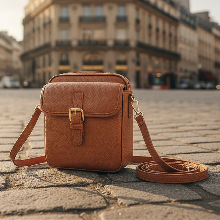 Unisex compact anti-theft sling bag, ideal for secure everyday carry. Adjustable strap for comfort.