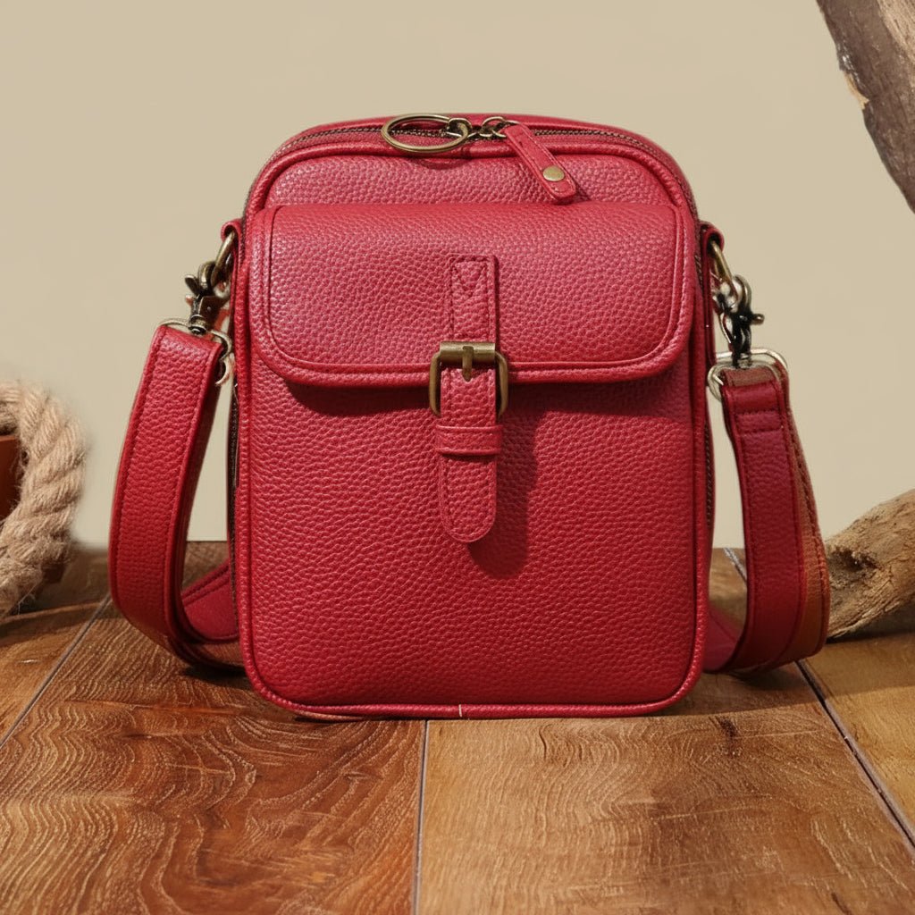 Secure anti-theft crossbody travel bag. Compact design for essentials, adjustable strap for men & women.