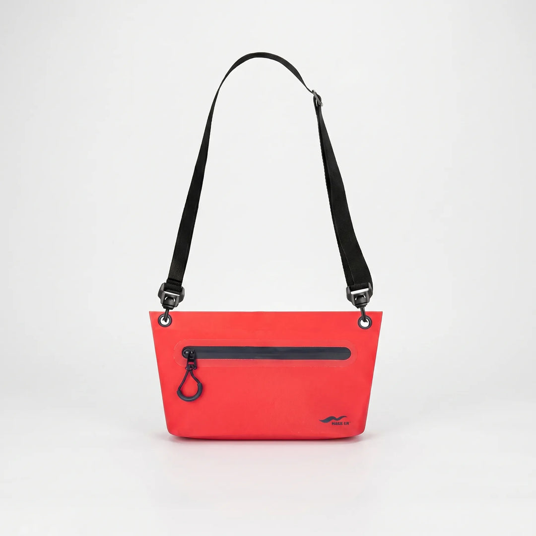 Essential dry bag for kayaking & beach trips, keeping items safe & dry.