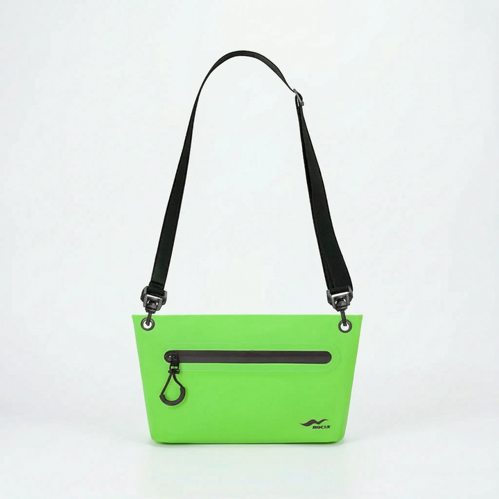 Waterproof travel dry bag with adjustable strap for comfortable carrying.