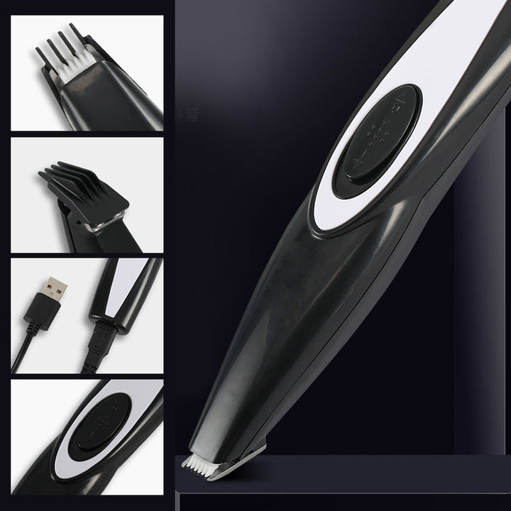 Unisex pet trimmer with safe blades for sensitive paw pads and ear edges