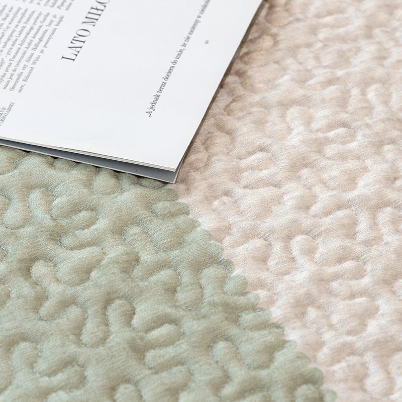 Close-up of cotton sofa cover texture, showcasing anti-scratch and easy care features