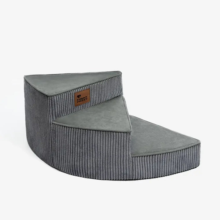 Pet ramp: Corduroy spiral pet stairs for joint care in small animals