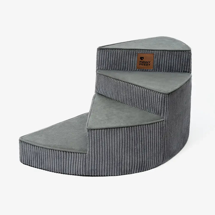 Senior cat steps: Corduroy spiral, providing gentle joint support