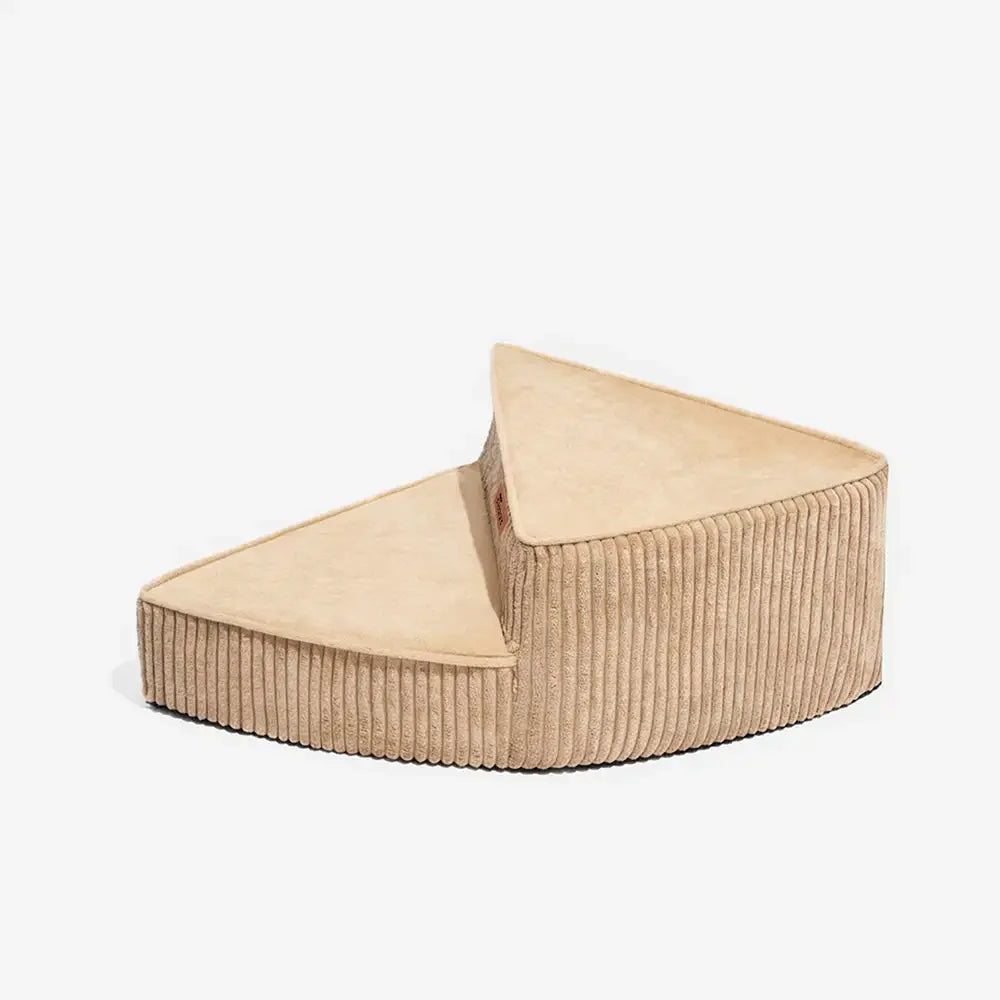 Washable corduroy spiral pet stairs, designed for small dog joint support