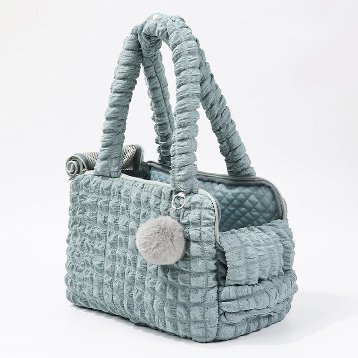 Breathable mesh lightweight dog carrier shoulder bag, ensuring pet comfort