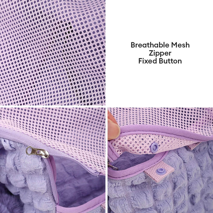 Dog carrier shoulder bag with adjustable strap and front pocket
