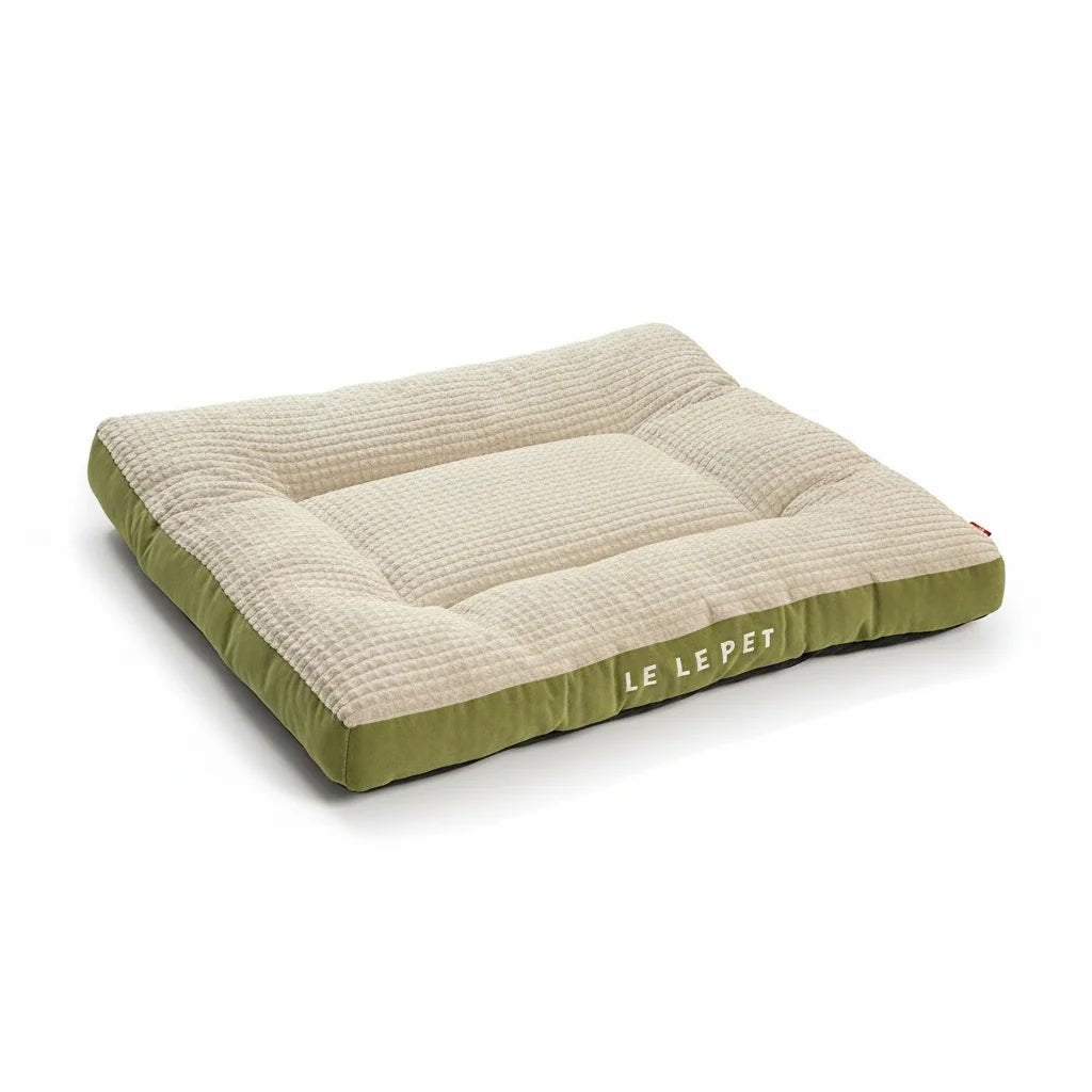 Durable washable pet bed for cats and dogs, supportive bolster design for comfort