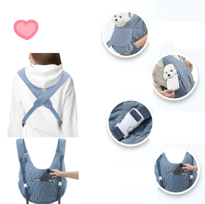 Unisex pet vest for small dogs & cats, hands-free pet carrier, perfect for travel