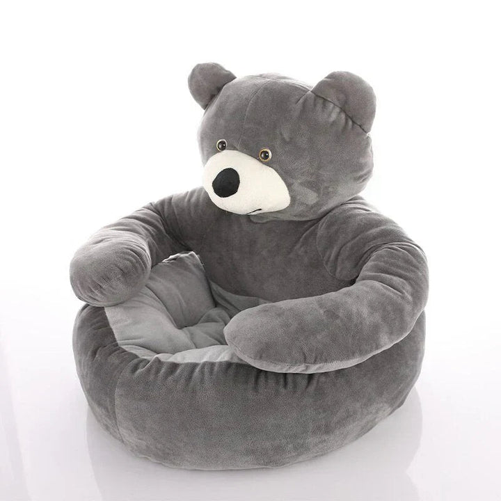 Soft teddy bear pet bed, perfect dog cushion or cat pillow for cozy sleep