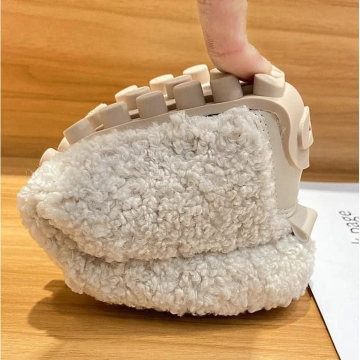 Warm, cozy winter house slippers. Unisex design for ultimate foot warmth & relaxation. Seasonal comfort footwear.