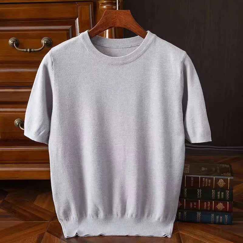 Premium unisex crew neck tee, exceptionally soft cotton blend, ideal for comfortable daily wear and a stylish look.