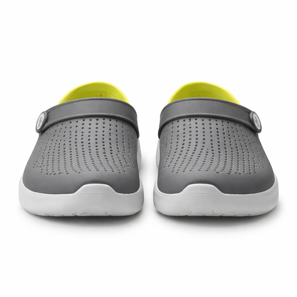 Breathable unisex summer footwear with arch support & lightweight design.