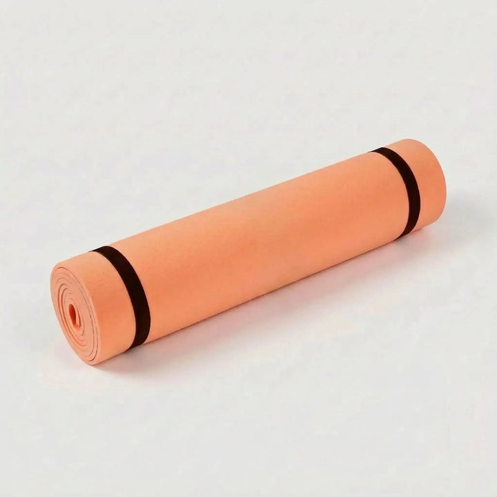 Thick cushioned exercise mat for superior comfort during yoga & pilates. Non-slip design ensures safe workouts.