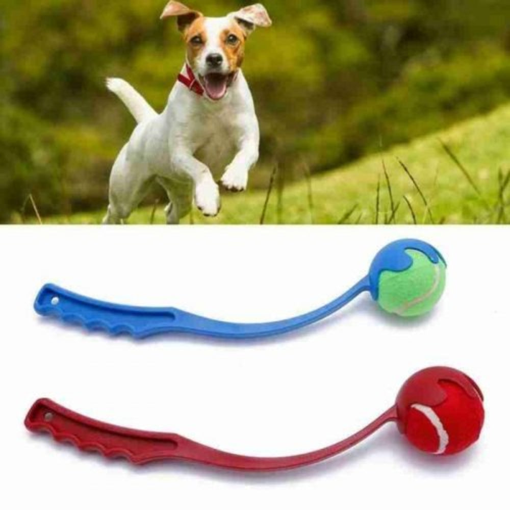 Durable dog ball launcher, 38cm, pet accessory for outdoor & active play