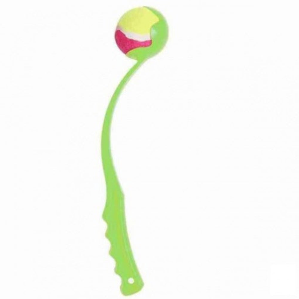 Pet accessory: unisex dog ball launcher (38cm) for canine outdoor play