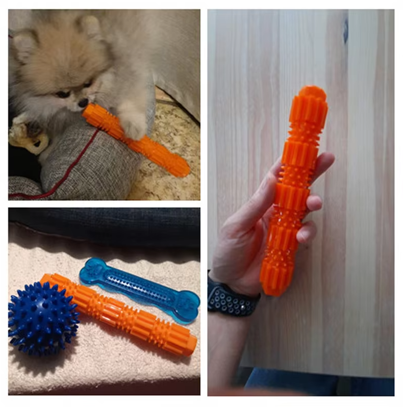 Dog chew toy, treat dispenser, dental care features, interactive playtime for canine health.