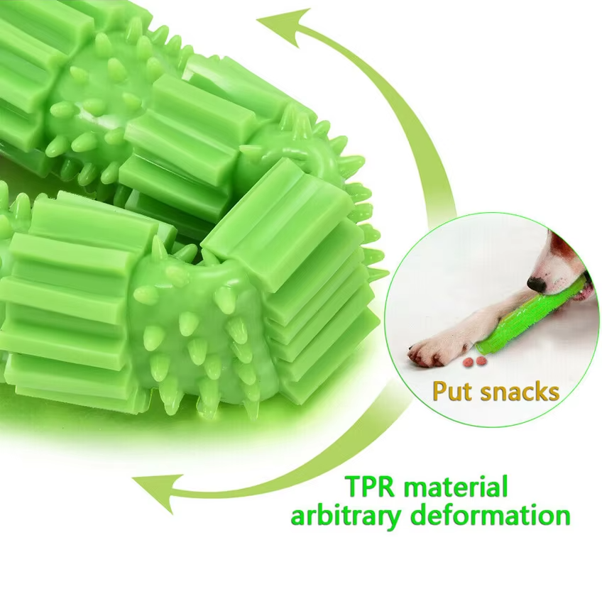 Pet health dog chew toy, with treat dispensing capabilities & textured design for superior dental cleaning.