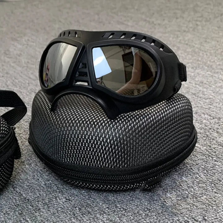 Fashionable dog accessories: UV protective, windproof dog goggles for all-weather pet adventures