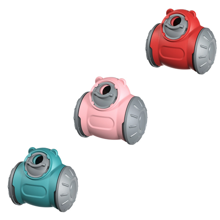 Dog puzzle toy designed for mental stimulation and anti-gulping, with treat compartments