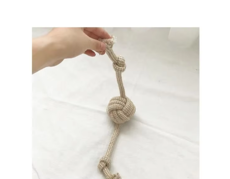 Eco-friendly cotton rope dog chew toys for daily dental hygiene and interactive fun.