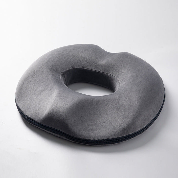 Versatile memory foam donut cushion for office, car, home. Portable comfort for tailbone & hemorrhoid relief.